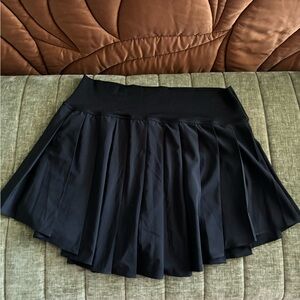 Aerie Offline black pleated tennis skirt